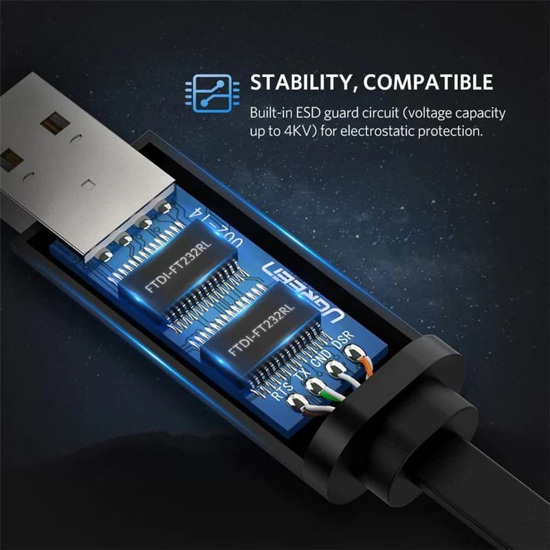 کابل تبدیل USB به RJ45 برند یوگرین مدل UGREEN CM204-50773 — تصویر ۳