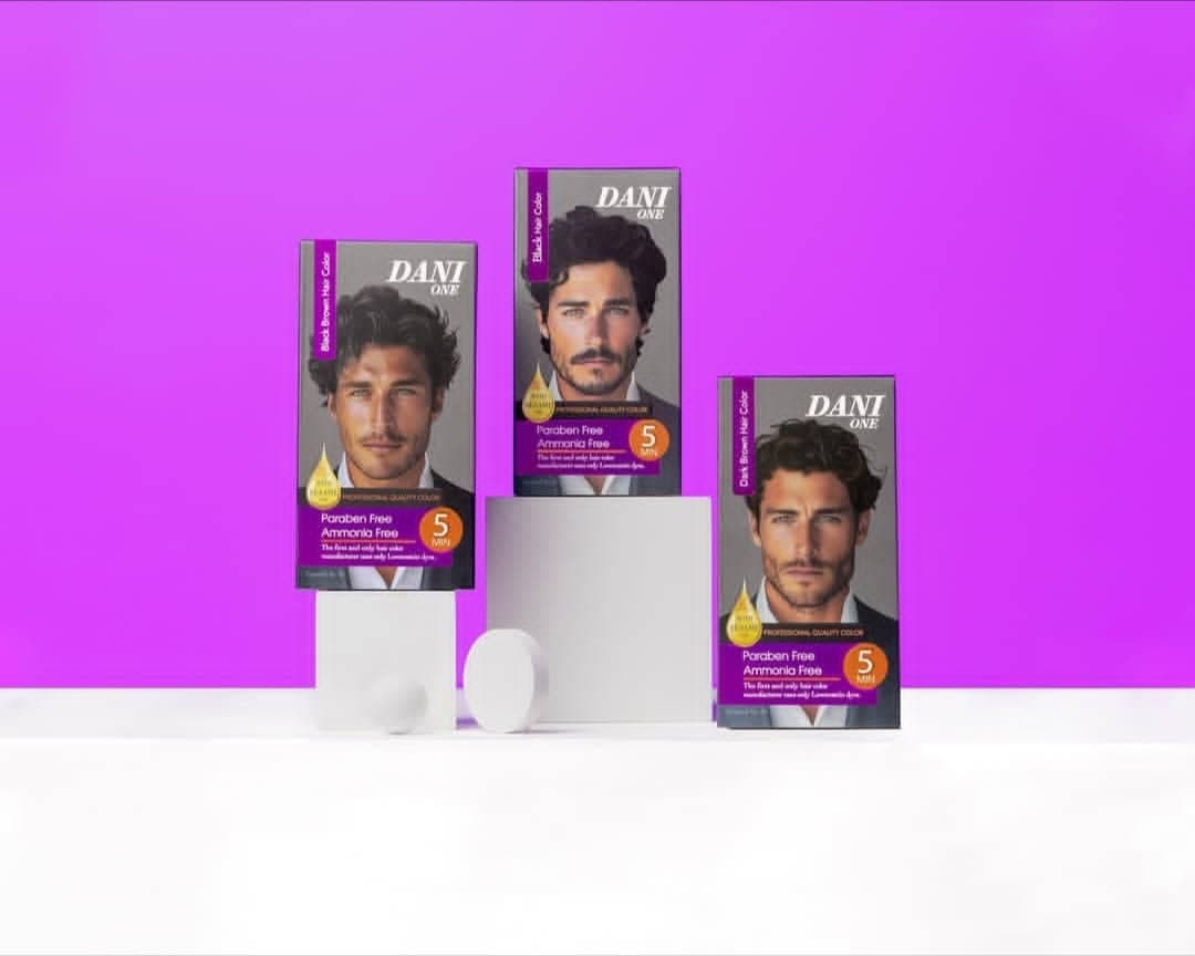 کیت رنگ مو مردانه دنی وان قهوه ای مشکی 50 میل