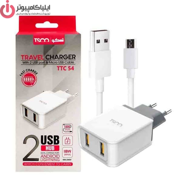 شارژر دیواری تسکو مدل Tsco TTC 54