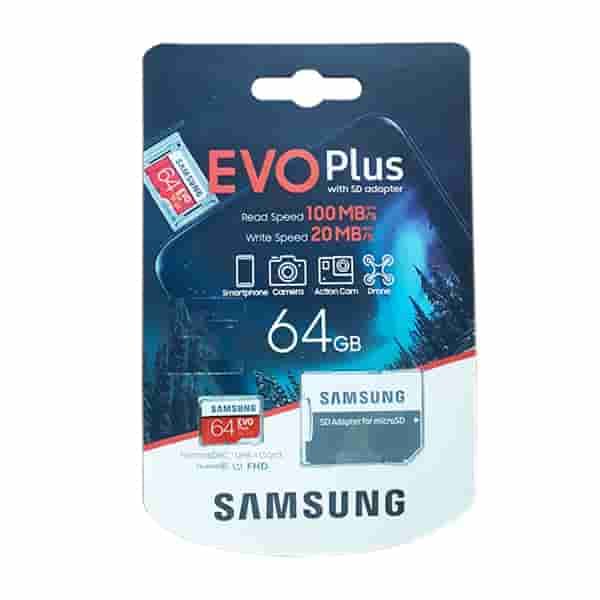 کارت حافظه microSDXC سامسونگ مدل EVO Plus ظرفیت 64 گیگابایت