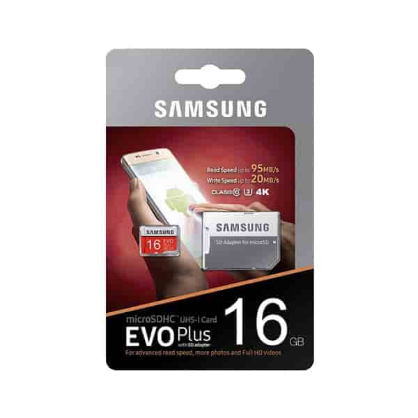 کارت حافظه microSDHC سامسونگ مدل Evo Plus کلاس 10 استاندارد UHS-I U1 سرعت 95MBps ظرفیت 16 گیگابایت