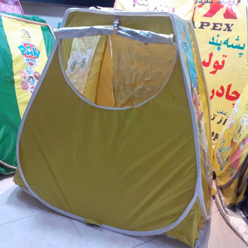 چادربازی کودک فنری باب اسفنجی رنگ فسفری — تصویر ۴