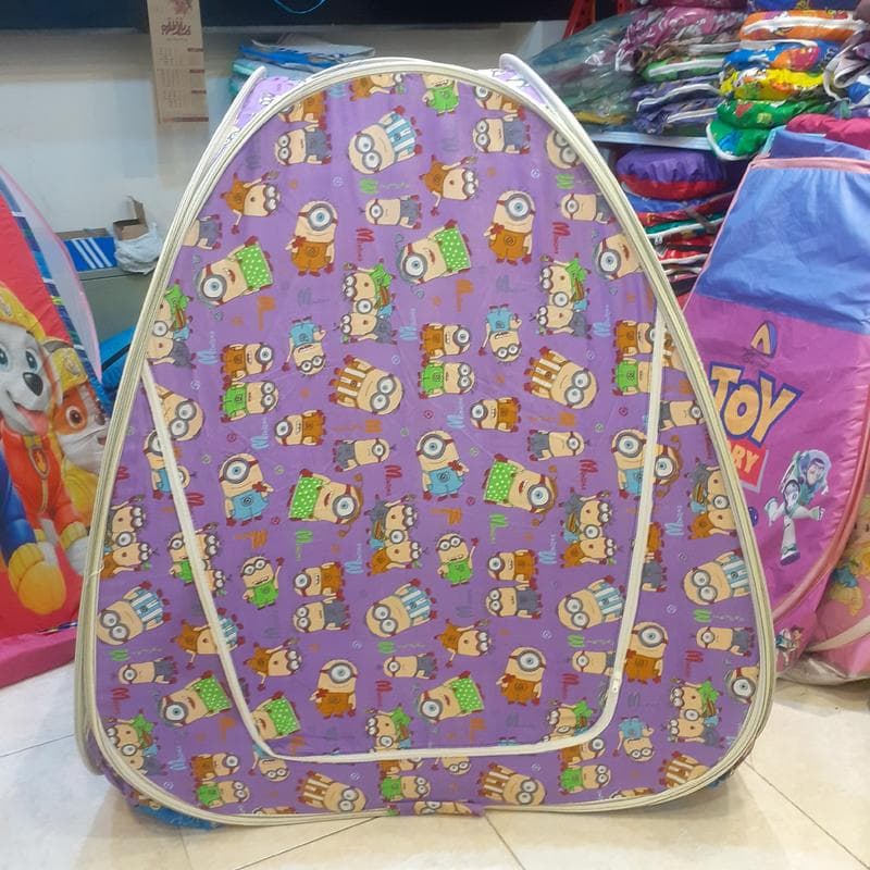 چادربازی کودک ونوجوان پارچه ای طرح انیمیشن مینیمم — تصویر ۳