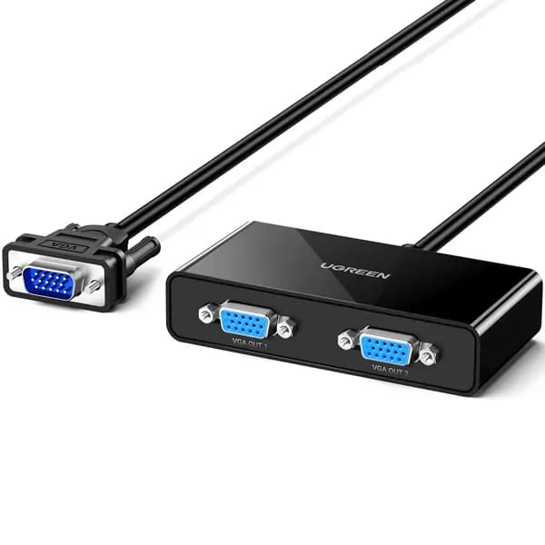 اسپلیتر 1 به 2 درگاه VGA برند یوگرین مدل 40254-20918 — تصویر ۳