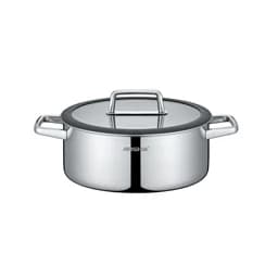 ماهی تابه دو دسته عرشیا مدل SS050-3340 سایز 24 سانتی متری کف لیزری اورجینال — تصویر ۳