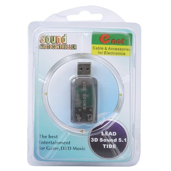 کارت صدا USB مدل ENET 5.1