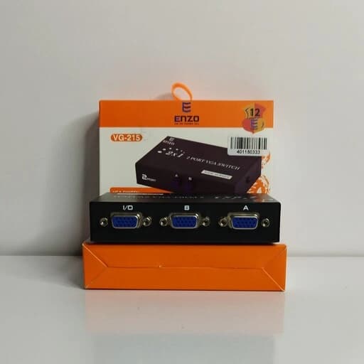 سوئیچ تصویر VGA مانیتور 2 به 1 انزو مدل VG-215 — تصویر ۳