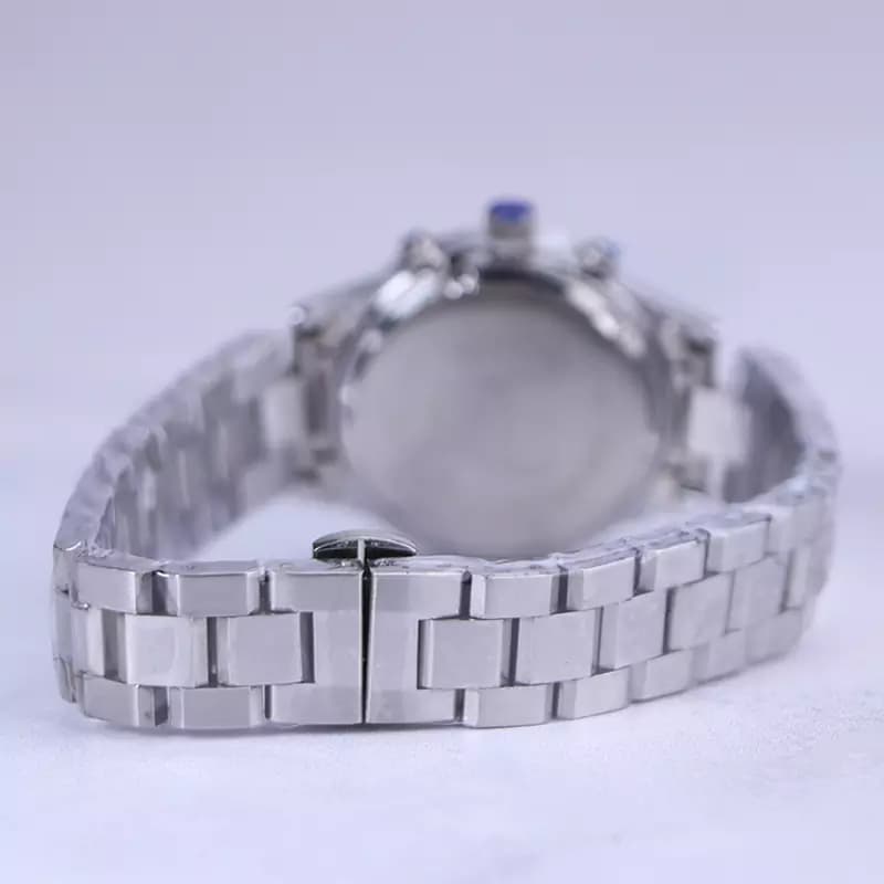ساعت مچی الگانس زنانه فلزی نقره ای صفحه سبز L 9766/8 — تصویر ۴
