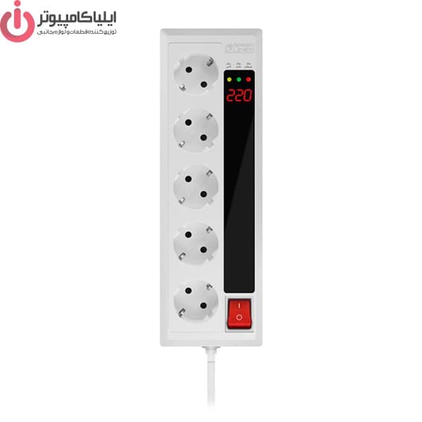 چندراهی برق گرین 5 کانال کابل 3 متری مدل GLP-105D — تصویر ۲