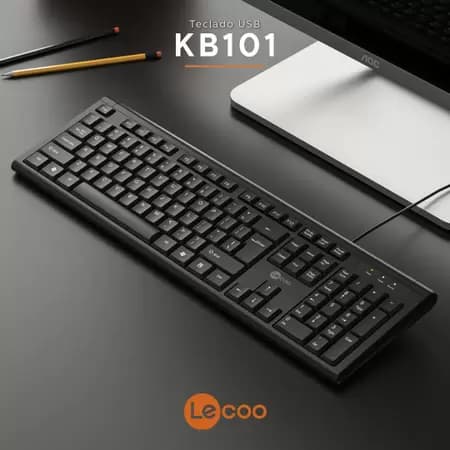 کیبورد USB لنوو مدل Lecoo KB101 — تصویر ۲