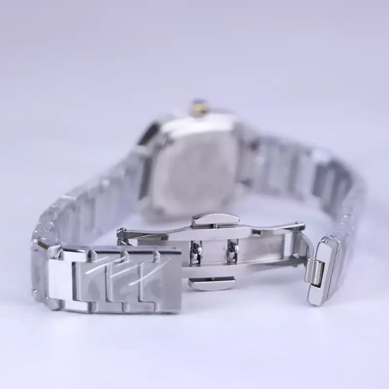 ساعت مچی سولیدا زنانه فلزی صفحه مربع تیفانی L 6123/7 — تصویر ۳