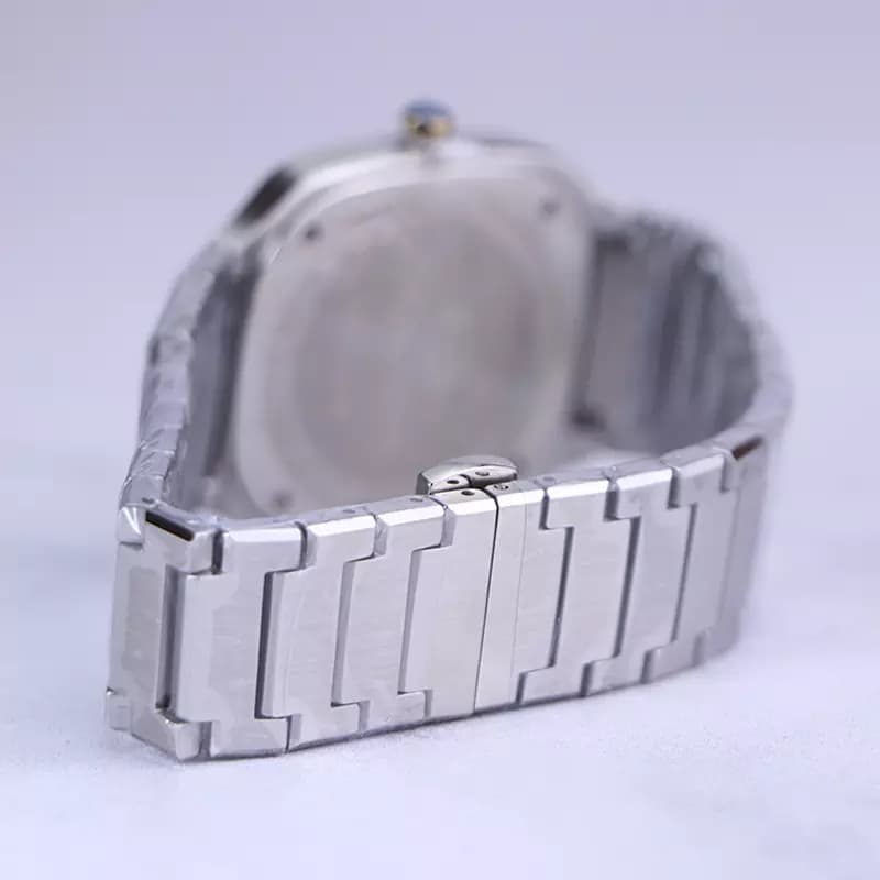 ساعت مچی سولیدا مردانه فلزی صفحه مربع تیفانی G 6123/7 — تصویر ۴