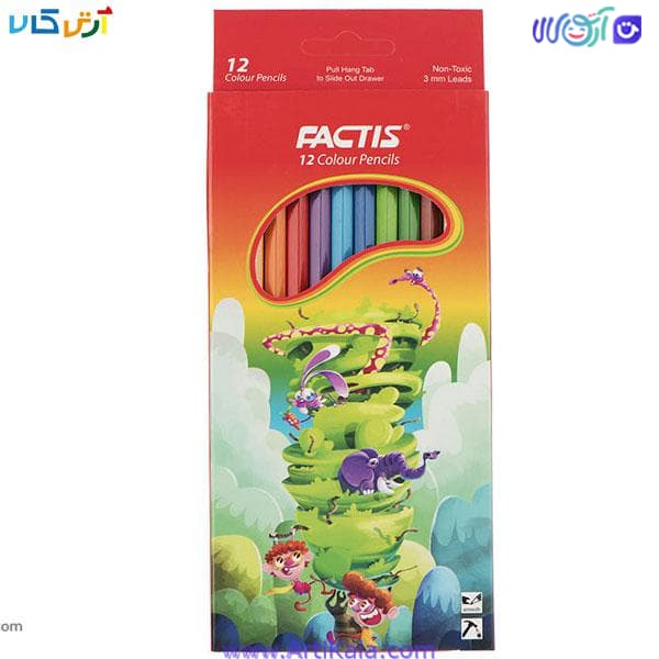 مداد رنگی 12 رنگ فکتیس | factic