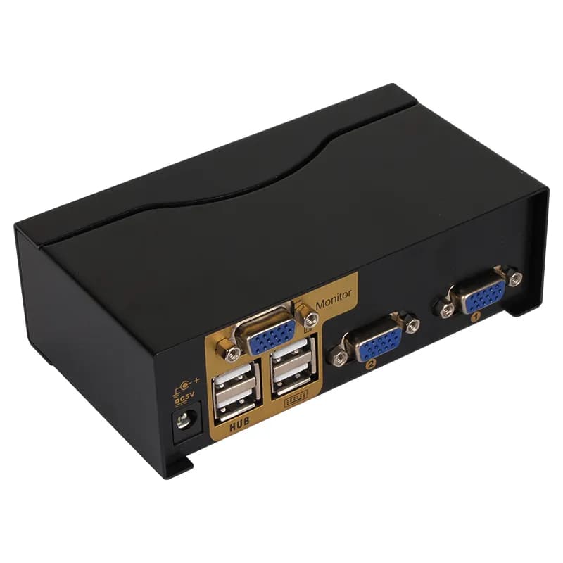 سوئیچ KVM VGA دو پورت فرانت مدل FN-K2US به همراه ریموت — تصویر ۳