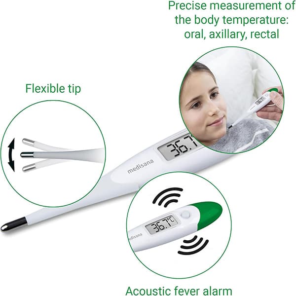 تب‌سنج و دماسنج دیجیتال کودک مدیسانا مدل TM 700 – دقت و راحتی در اندازه‌گیری دما — تصویر ۴