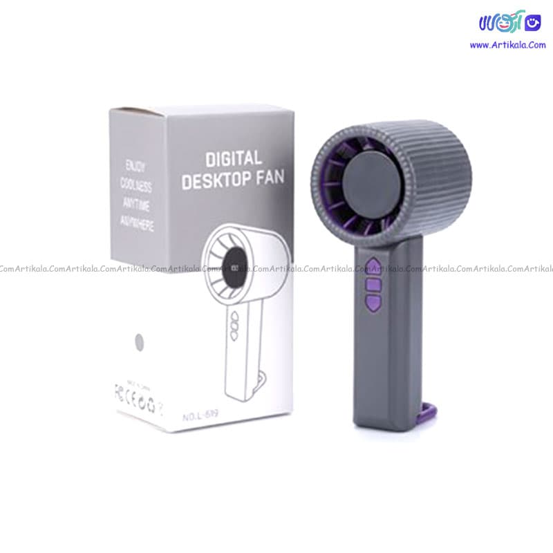 پنکه شارژی حرفه ای ( جت فن دیجیتالی) کد L-619 — تصویر ۳
