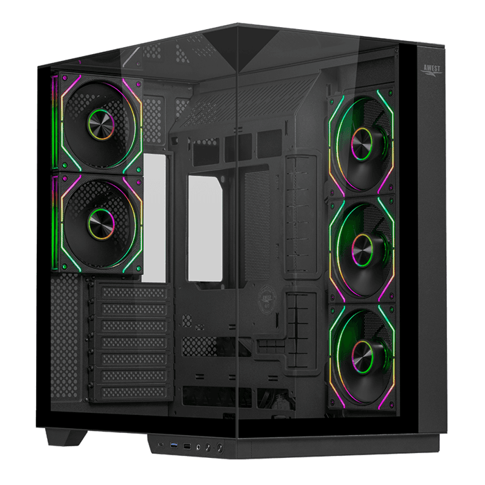 کیس گیمینگ اوست AQ5 TG-B — تصویر ۲