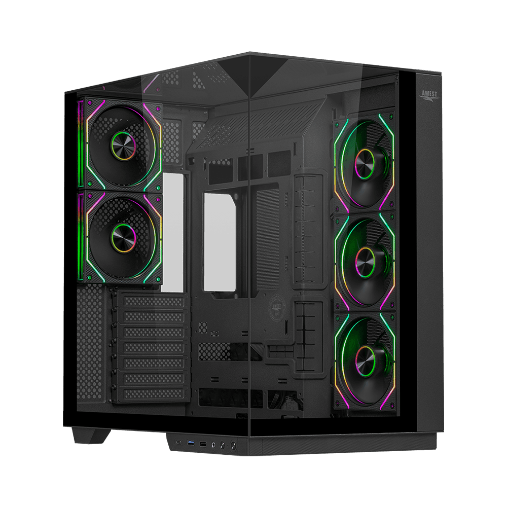 کیس گیمینگ اوست AQ5 TG-B — تصویر ۳