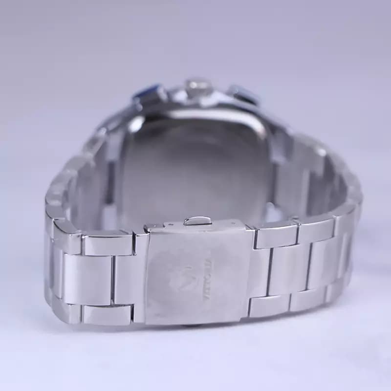 ساعت مچی ویتوریا مردانه فلزی صفحه مربع مشکی VT 3185/9 — تصویر ۴