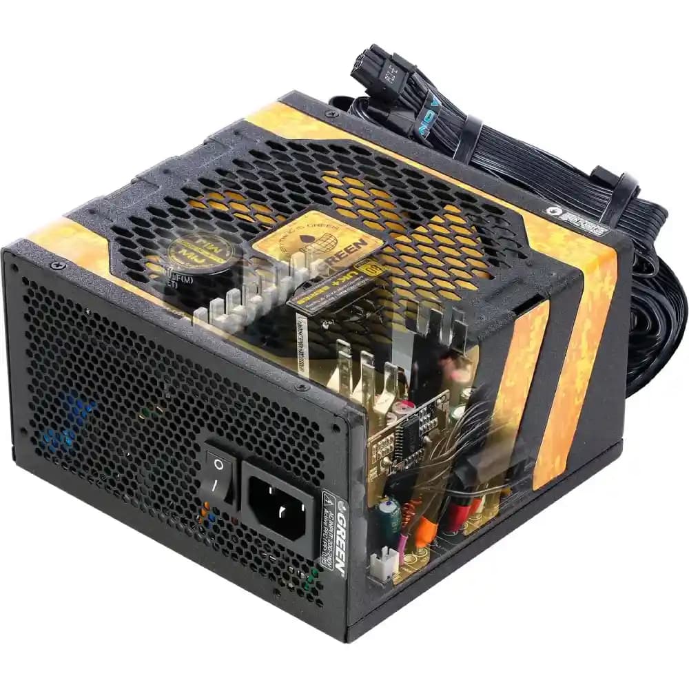 منبع تغذیه گرین GP650A-UK EVO Gold کارکرده — تصویر ۲
