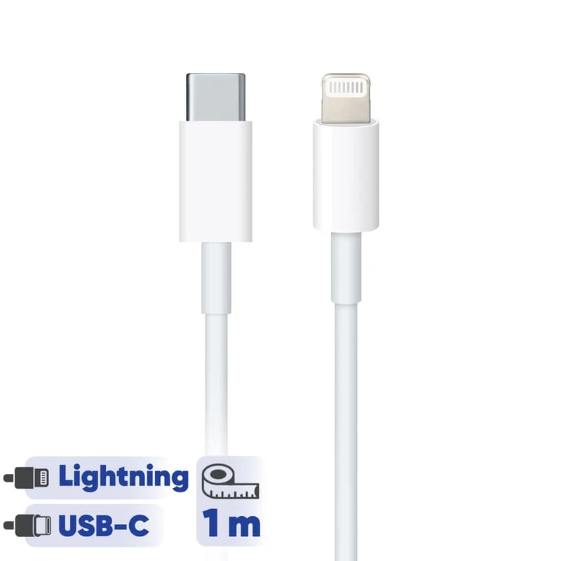 کابل تبدیل USB-C به لایتنینگ اپل طول 1 مترکدk21462