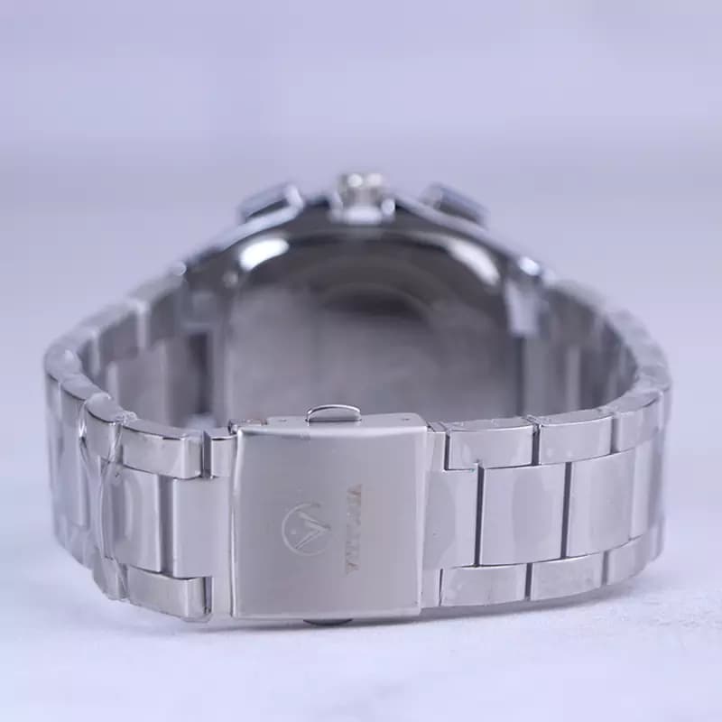ساعت مچی ویتوریا مردانه فلزی صفحه مربع سرمه ای VT 3185/7 — تصویر ۵