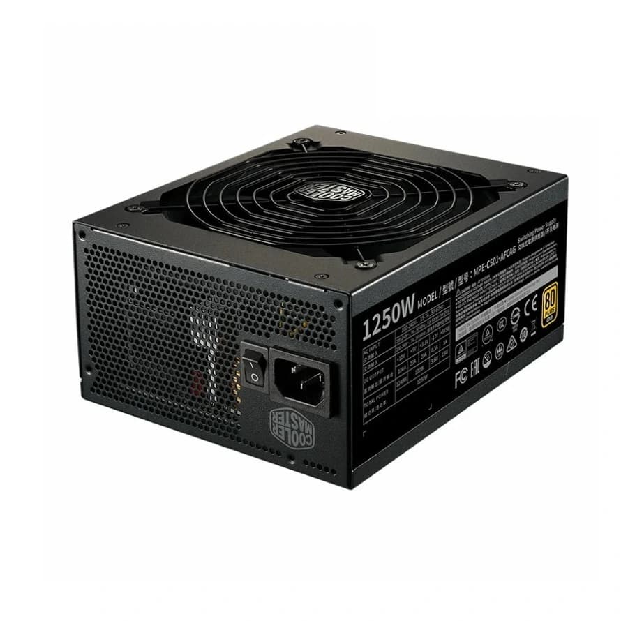 منبع تغذیه کولر مستر MWE 1250w V2 Gold ATX 3.1 کارکرده — تصویر ۲