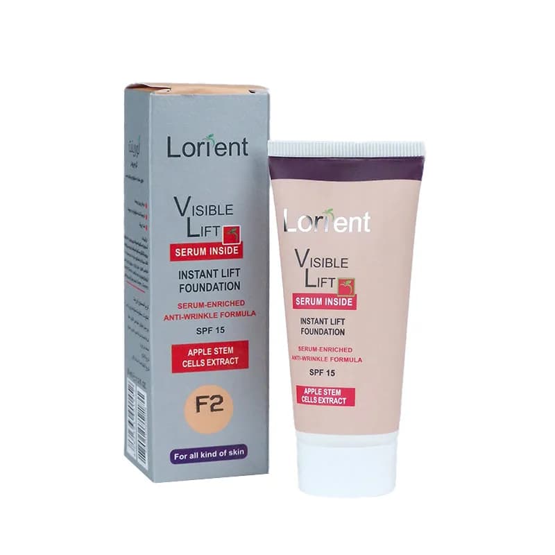 کرم پودر لورینت شماره F2 مدل Visible Lift حجم 35 میلی‌ لیتر — تصویر ۲