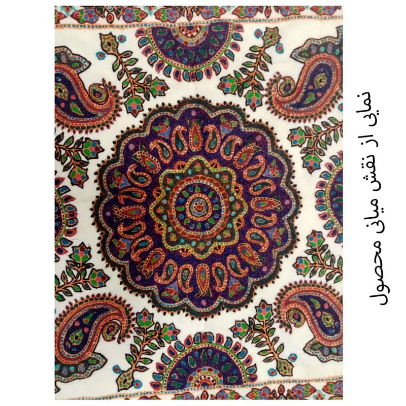 رومیزی سوزن دوزی مدل گلشن مدل 20023 کد k21397 — تصویر ۵