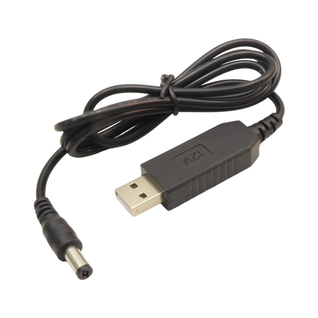 کابل USB به DC افزاینده ولتاژ با خروجی 12 ولت 0.5 آمپر یک متری
