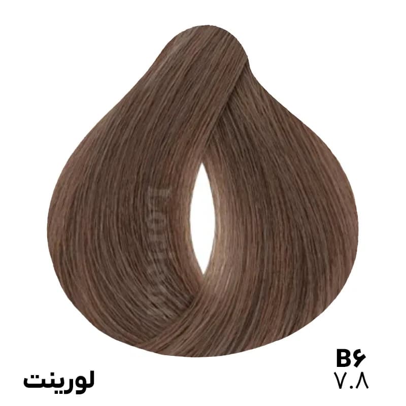رنگ موی لورینت (7.8) B6 بلوند بژ متوسط حجم 100 میل — تصویر ۲