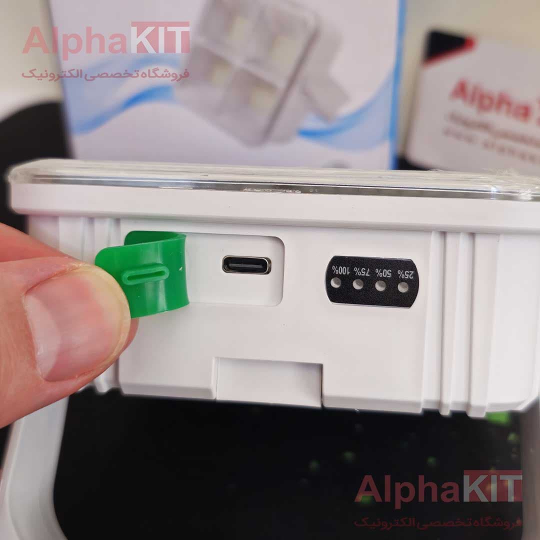 پروژکتور شارژی خورشیدی 100 وات مدل XK-T05 — تصویر ۷