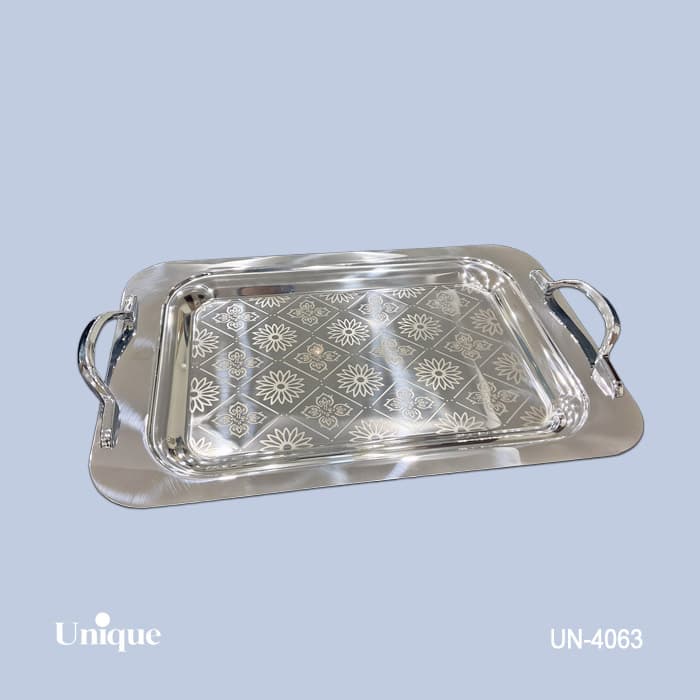 سینی براق استیل بدون پایه کوچک UN-4067