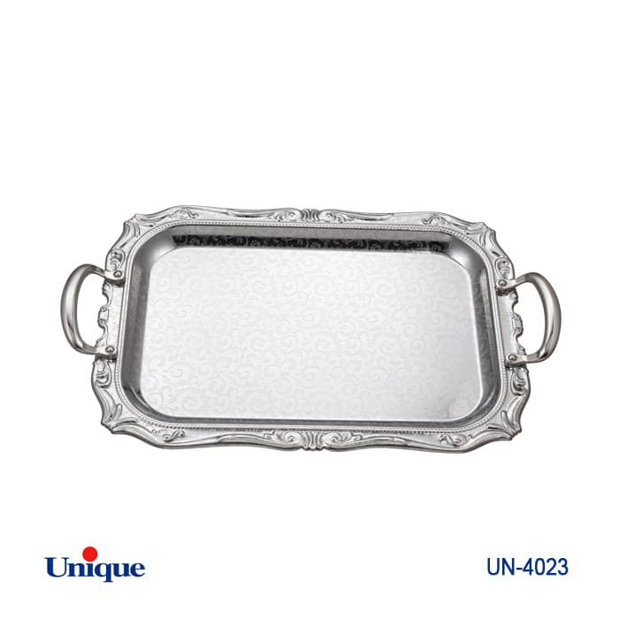 سینی استیل یک میل بدون پایه کوچک UN-4023 — تصویر ۲