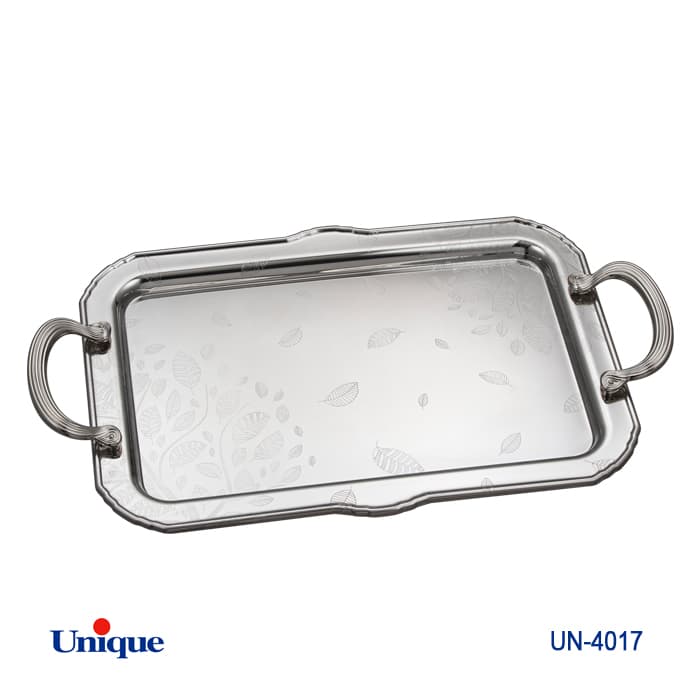 سینی استیل یک میل بدون پایه بزرگ UN-4017