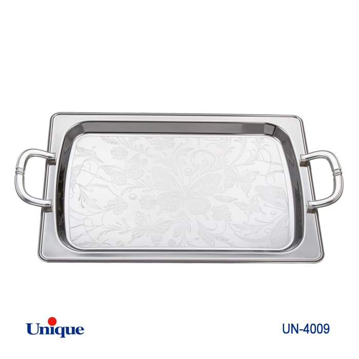 سینی استیل یک میل بدون پایه بزرگ UN-4009