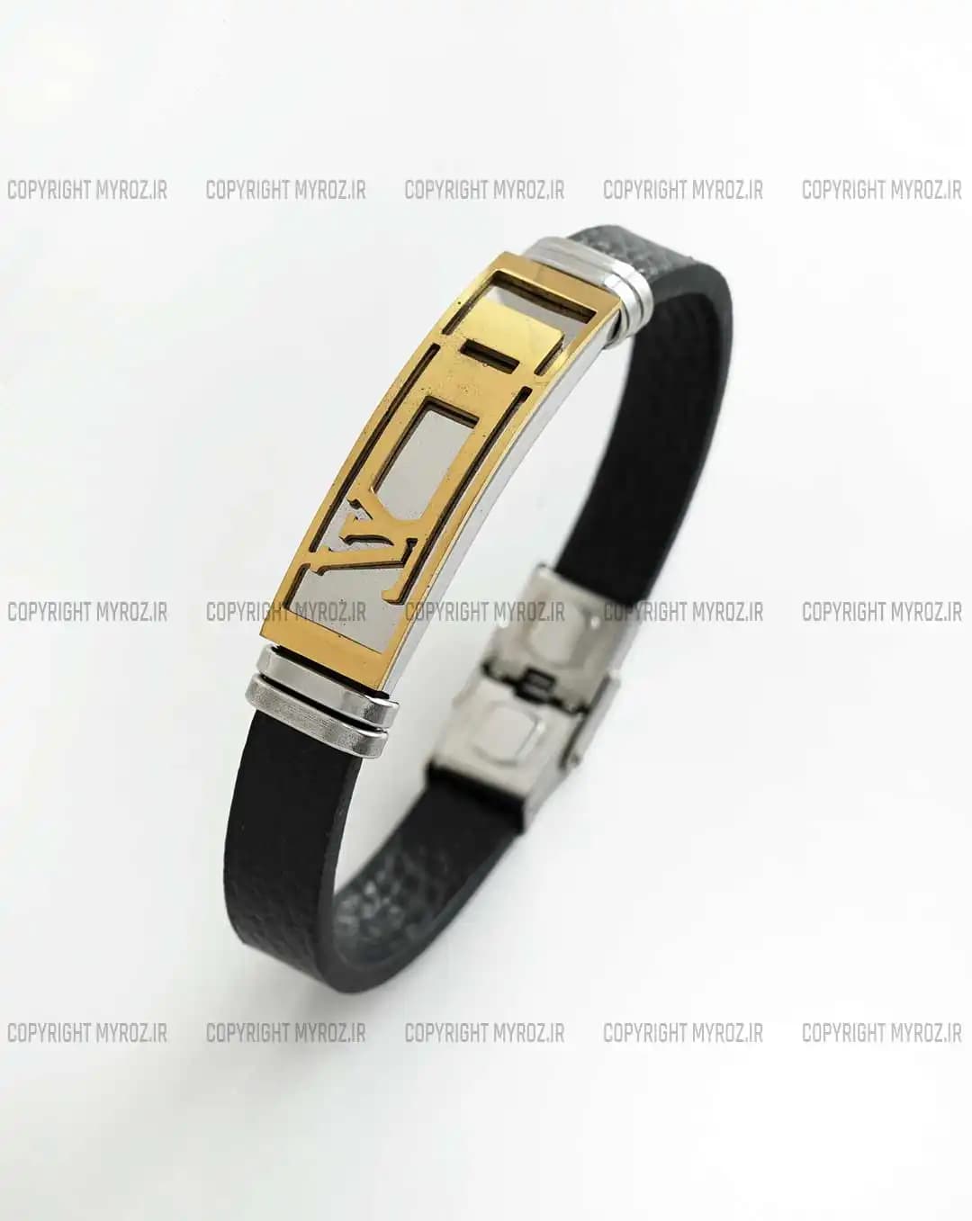 دستبند چرم مردانه مدل لویی ویتون LOUIS VUITTON کد 2362 — تصویر ۴