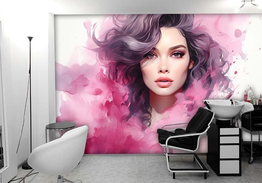 پوستر دیواری سه بعدی چهره مدلینگ میکاپ HQ-1531
