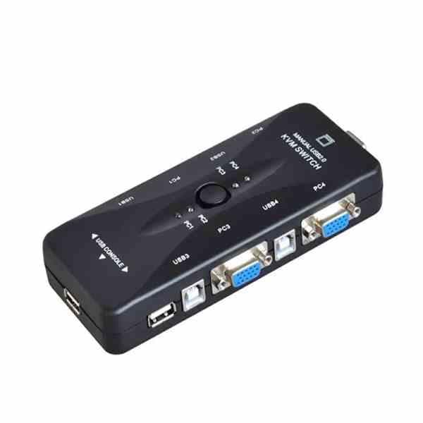 KVM سوییچ 4 پورت دستی USB برند IFORTECH