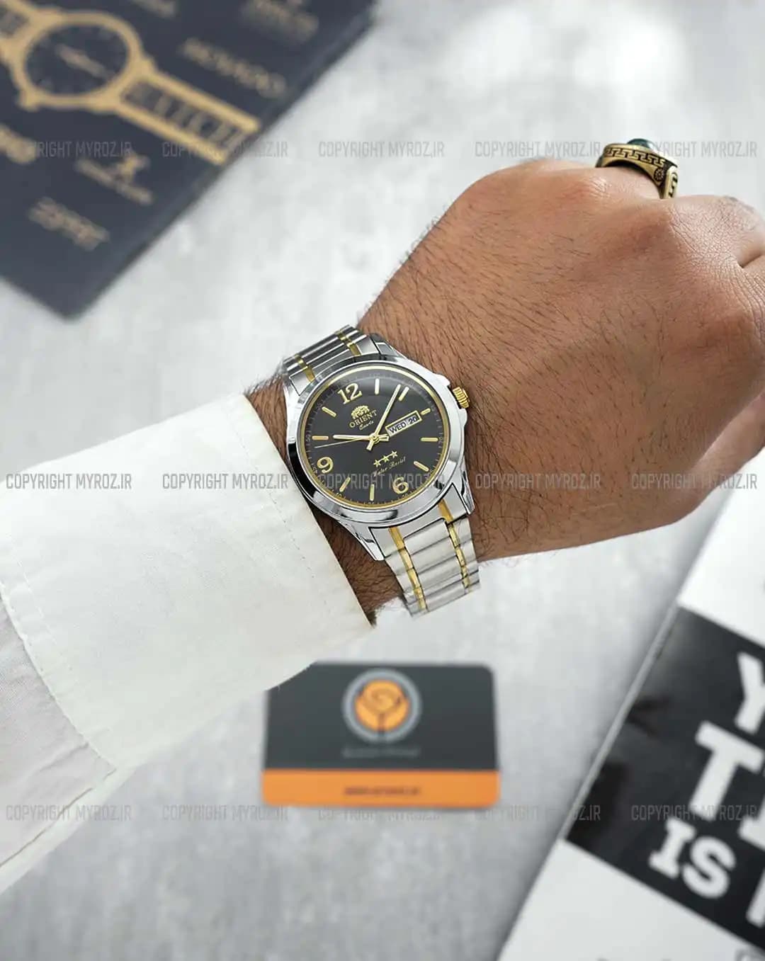 ساعت مچی مردانه اورینت ORIENT مدل Daydate کد 2317 — تصویر ۳