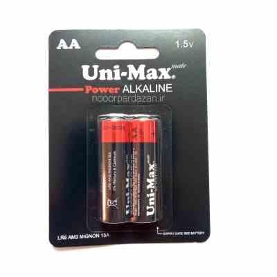 باتری قلمی آلکالاین UNI-MAX بسته دو عددی