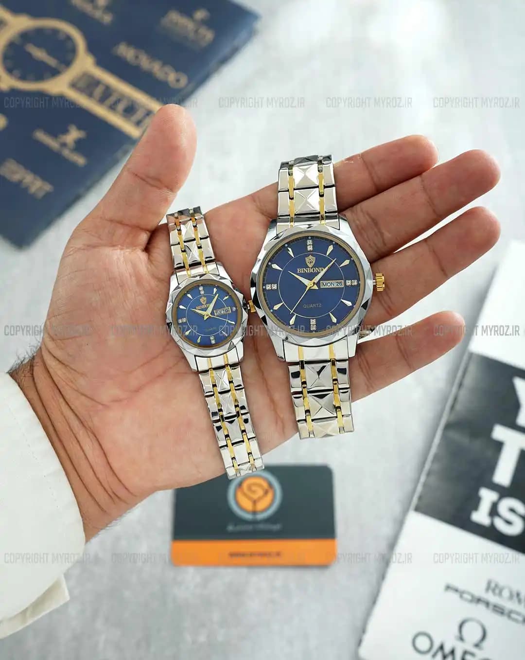 ست ساعت مچی بین باند BINBOND مدل فشن کد 2304 — تصویر ۳
