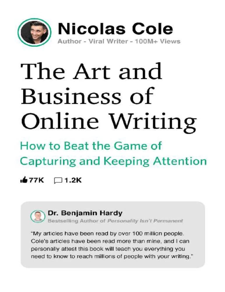 کتاب The Art and Business of Online Writing (هنر و کسب‌وکار نوشتن آنلاین) نسخه انگلیسی PDF | نیکولاس کول