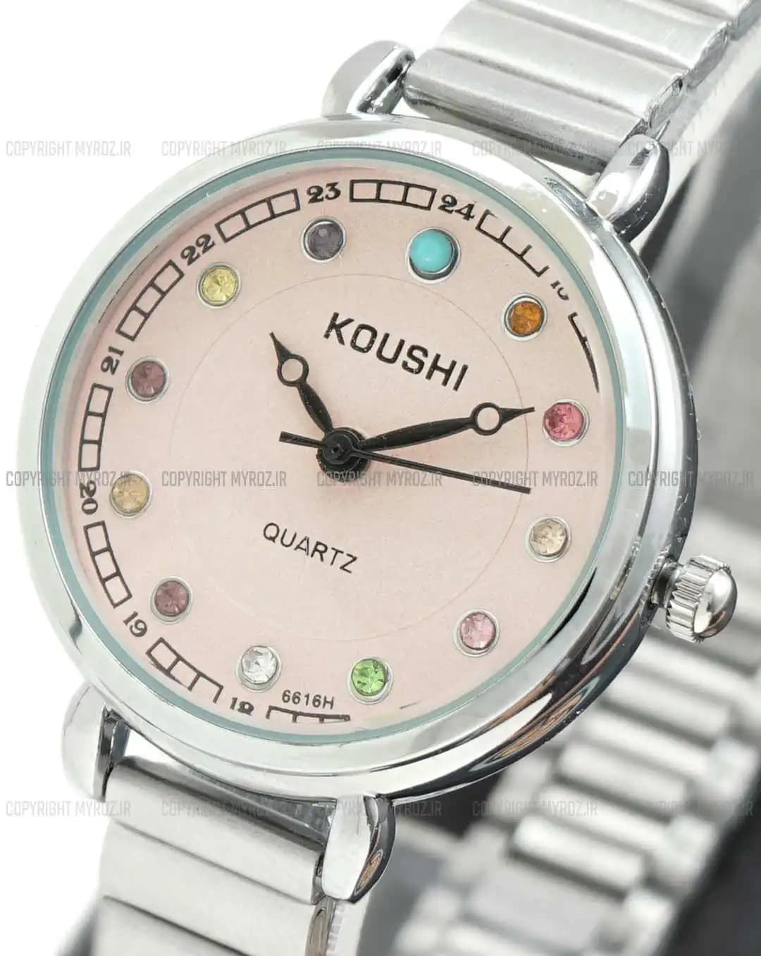 ساعت مچی زنانه کوشی KOUSHI مدل نگینی کد 2297 — تصویر ۵