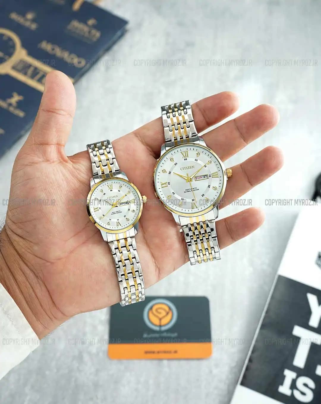 ست ساعت مچی سیتیزن CITIZEN مدل VIP کد 2280 — تصویر ۲