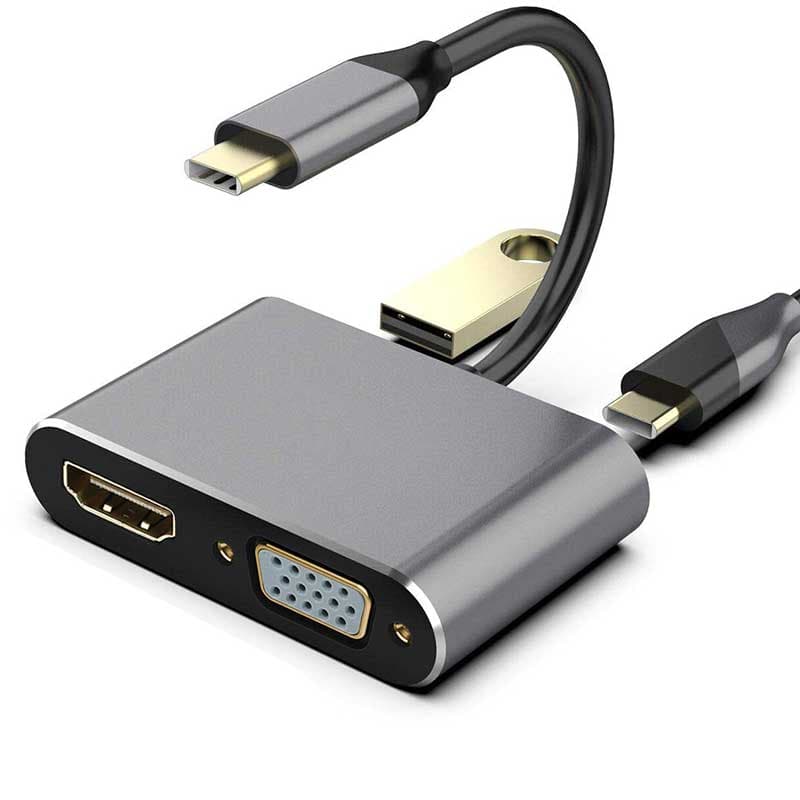 هاب 4 پورت تایپ سی Type-C To HDMI 4 In 1 Adapter کد 5254