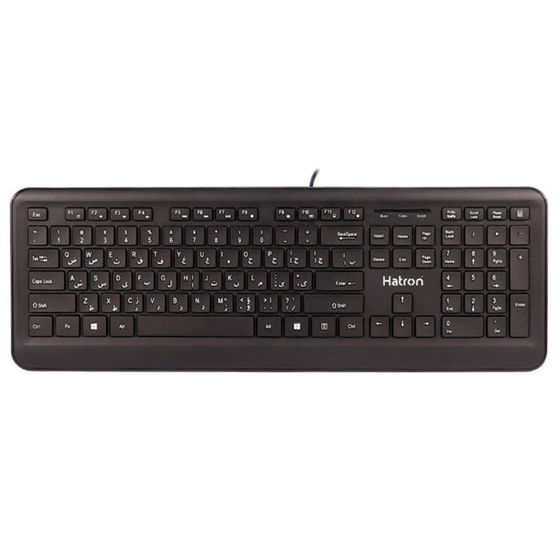 کیبورد باسیم هترون مدل HK207 ا Hatron HK207 Wired Keyboard مدل 6310 — تصویر ۳