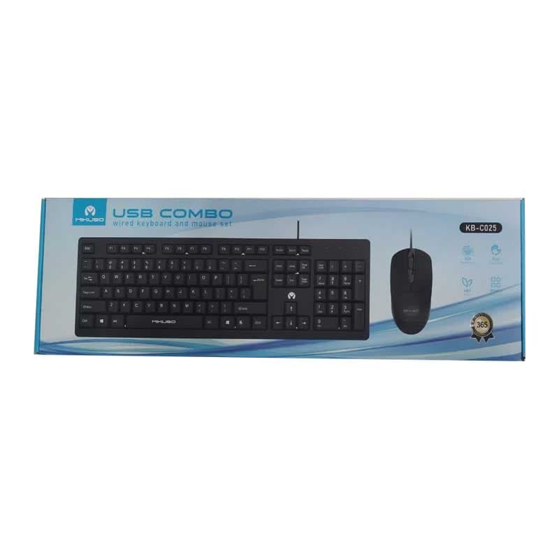 کیبورد و ماوس سیم دار میکاسو KB-C025 کد 6418