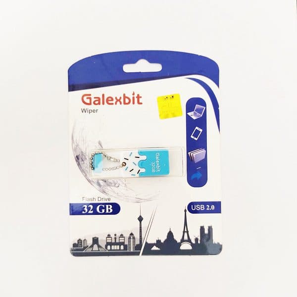فلش مموری گلکسبیت مدل Wiper ظرفیت 32 گیگابایت ا Galexbit Wiper 32GB USB 2.0 Flash Memory کد 6396-7571