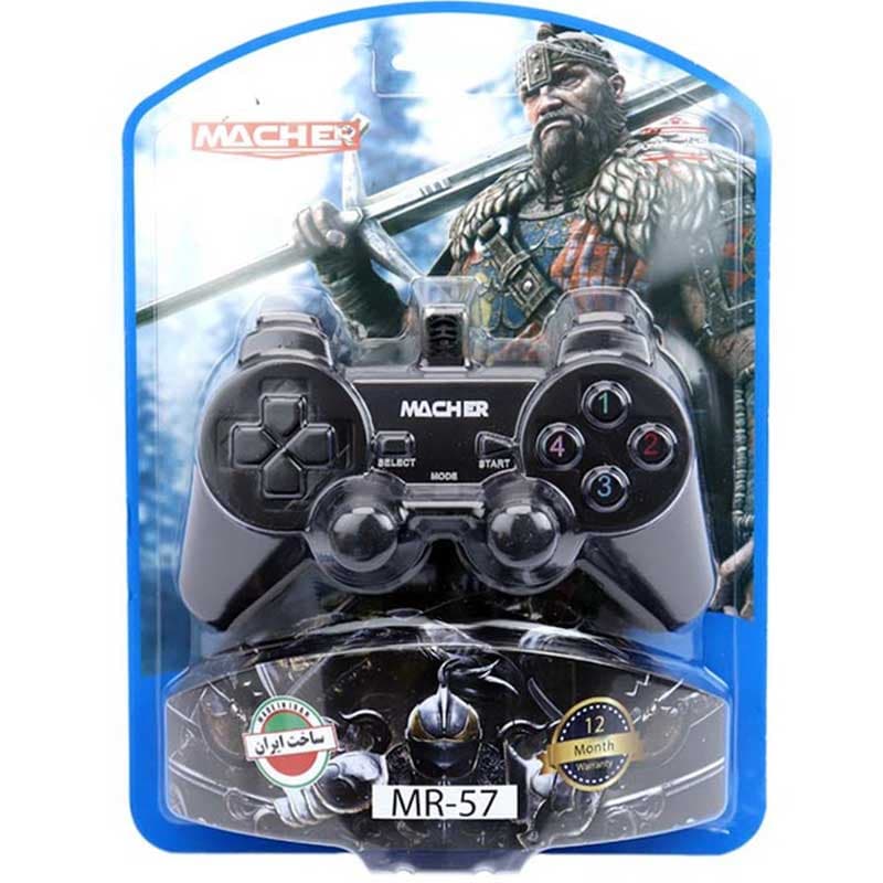 دسته بازی مچر MR 57 ا Macher MR-P57 Wired Gamepad کد 3788